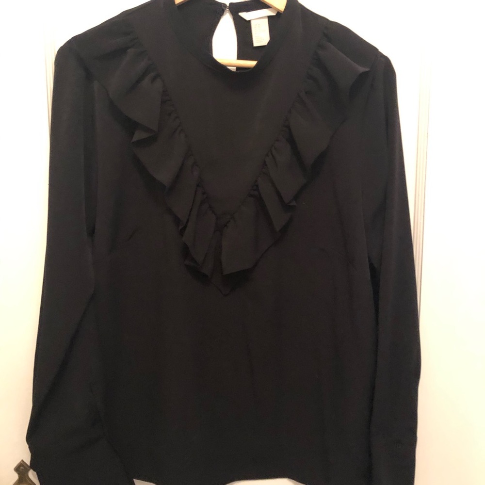 H&M blouse with ruffle detail